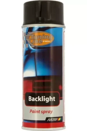 Koopje Tint spray / Achterlichtenspray Motip zwart transparant (400 ml)