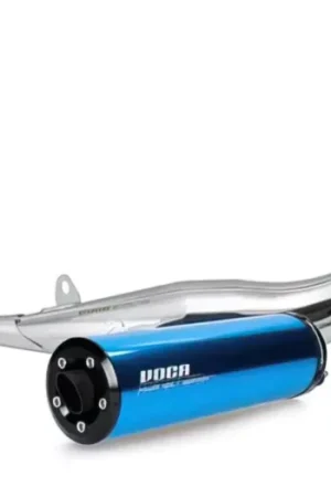Alleen Vandaag Uitlaat Voca 50/70CC (CE) Chroom / Blauw Aluminum Geluiddemper Beta RR 2012