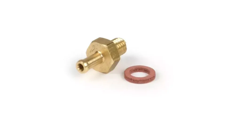 Vacu眉maansluiting PoliniM6 x 1,0 (SB=10, ø Binnen = 2 mm, ø Buiten = 3,6 mm, Lengte = 20 mm) Betaalbaar