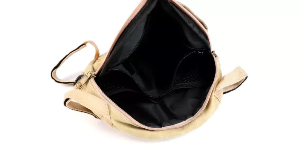 Dagaanbieding Tas Voor Reservewielhouder incl. GSM Hoesje Tot 6,2 Inch, bijv. iPhone 11)) MOTO NOSTRA Classic 'Waxed Canvas' Geschikt Voor b.v. Vespa, Lambretta Beige