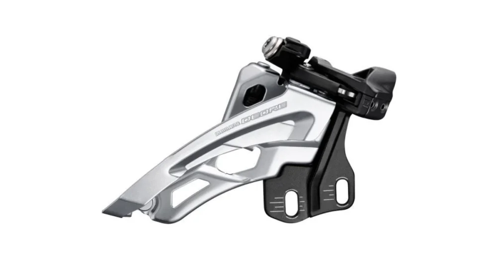Gratis Verzending Voorderailleur 3 x 10 Speed Shimano Deore FC-M6000 Side Swing Directe Montage Laag - 40-42T Zwart