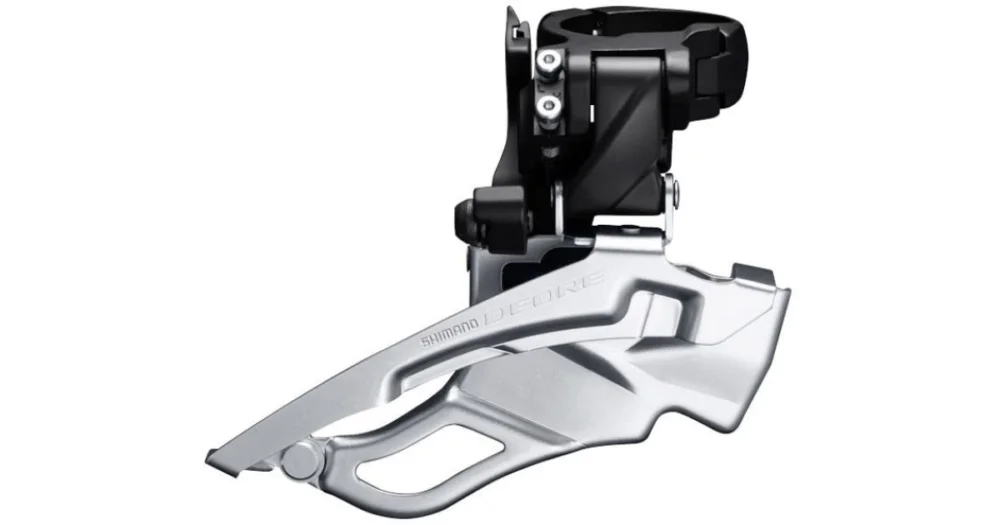 Koop Vandaag Voorderailleur 3 x 10 Speed Shimano Deore FD-T6000 Down Swing Met Hoge Klem 44-48T Zwart