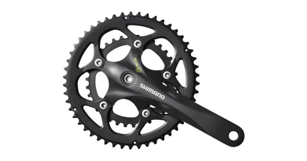 Seizoensaanbieding Crankstel 2 x 9 Sspeed Shimano Road FC-RS345 - 175/50-34T Octalink Zwart