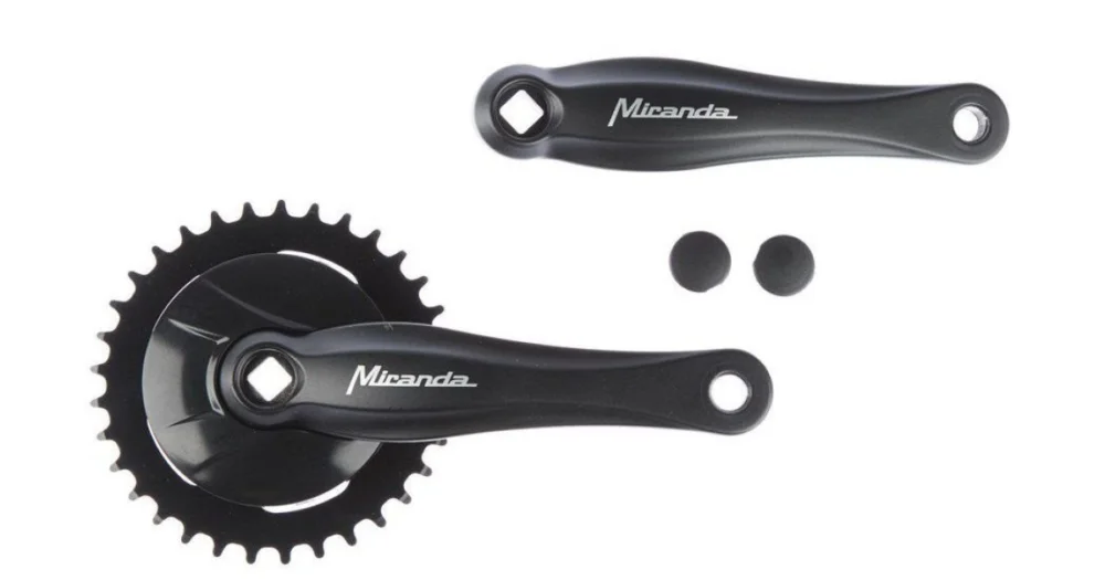Crankstel 33T Miranda Beta 1+ Voor 3/32" Ketting Met Disc Zwart Zilver Actieprijs