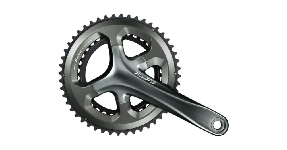 Snelle Levering Crankstel 2 x 10 Speed Shimano Tiagra FC-4700 - 172,5/50-34T Met Holle as Zwart