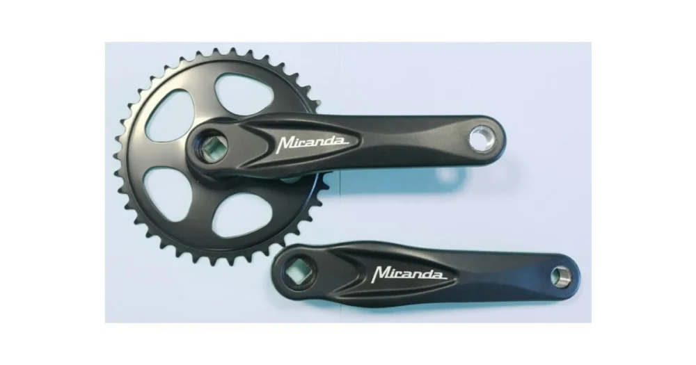 Aanbieding Crankstel 38T Miranda Alfa 1 Voor 3/32" Ketting Met 170mm Crank Zwart