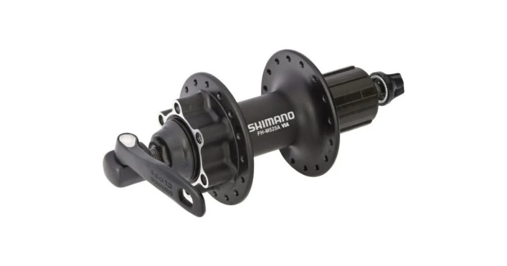 Achternaaf 8/9/10 Speed Shimano FH-M525 32 Gaats 6 Bouts Remschijfbevestiging Zwart Populair