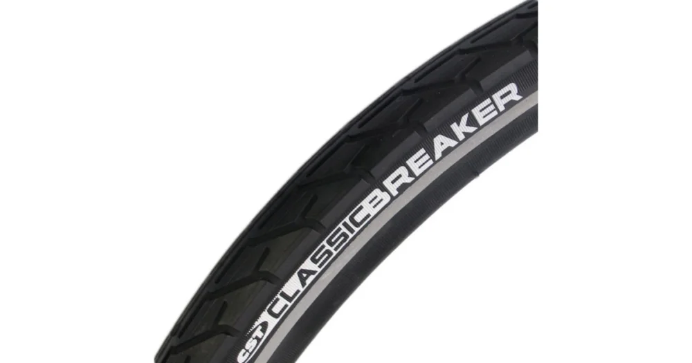 Op = Op Buitenband CST Breaker 28 x 1½" -40-635 mm Anti Lek Zwart Met Reflectie