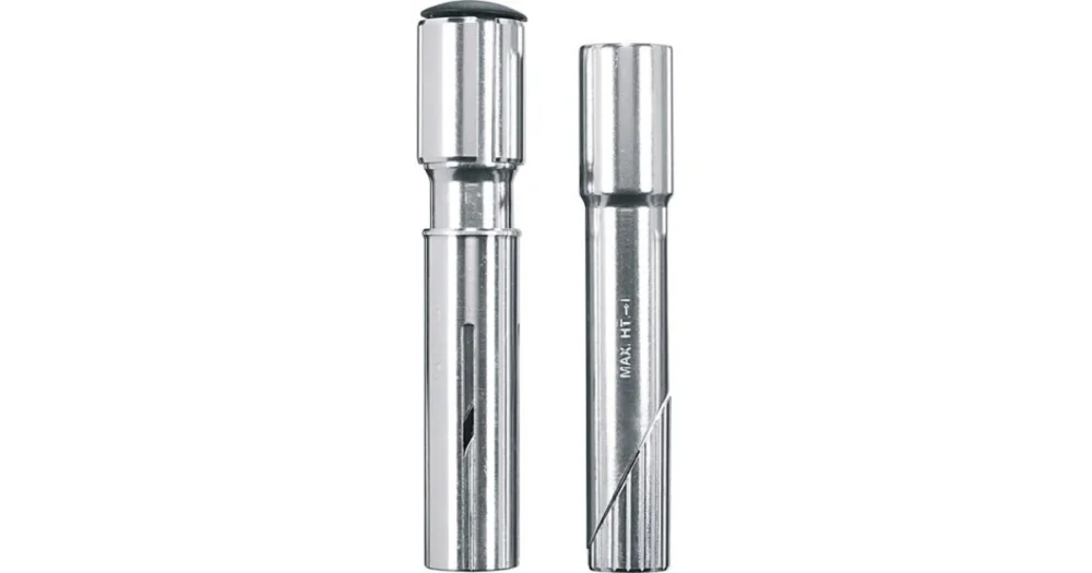 Stuurpen Ahead Adapter Ergotec Quill voor 1" + 1 1/8" Vorken Met Draad Zilver Direct Verzonden